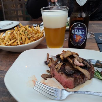 Michael's - Perfect steak and the truffle fries were amazing. La Fin Du Monde? A bonus! - Seafood Near Me - St. Augustine, Florida Michael's - Perfect steak and the truffle fries were amazing. La Fin Du Monde? A bonus! - Seafood Near Me - St. Augustine, Florida