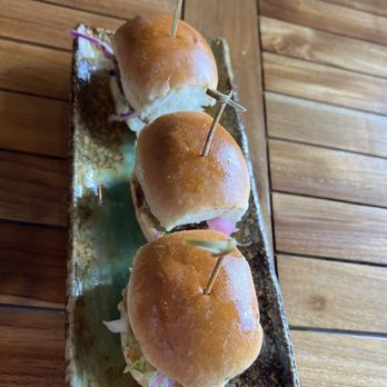 The Crouching Lion - Wagyu beef sliders - Beer Bar Near Me - Kaaawa, Hawaii