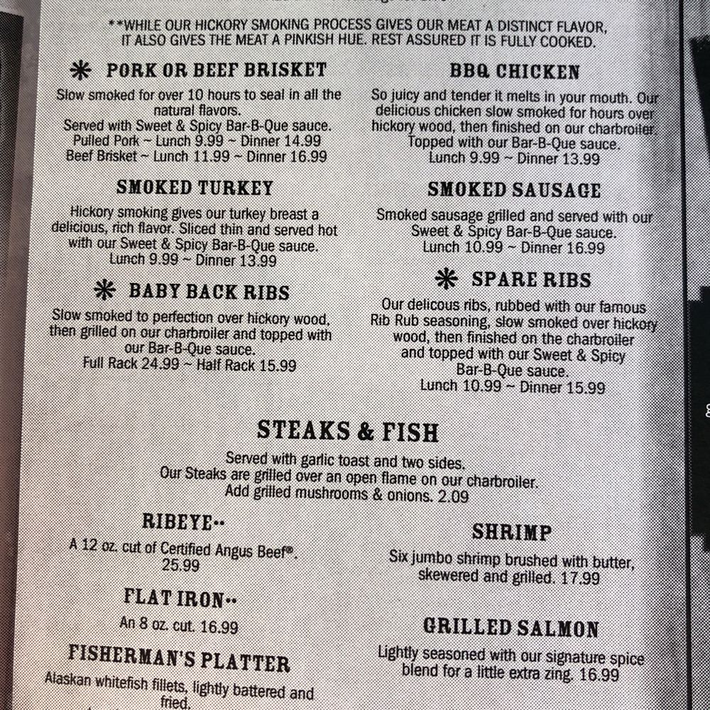 Bubba’s Bar-B-Que - Pork and beef brisket, baby back ribs, spare ribs, bbq chicken - classic food at reasonable prices. - Barbeque Near Me - Cody, Wyoming