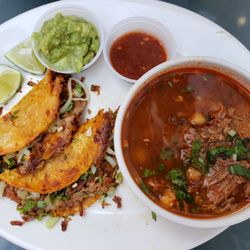La Fiesta Latina - Birria Quesadilla Combo Soup