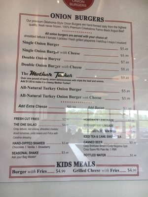 Menu photo 4 Tucker's Onion Burgers Norman, OK Menu photo 4 Tucker's Onion Burgers Norman, OK