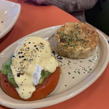 Snooze, an A.M. Eatery - My friend's eggs Benedict - Breakfast & Brunch Near Me - Orange, California Snooze, an A.M. Eatery - My friend's eggs Benedict - Breakfast & Brunch Near Me - Orange, California
