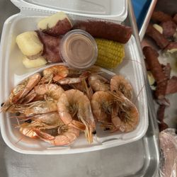 Coonass Seafood - Shrimp platter