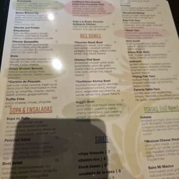 Flying Iguana - Menu - Latin American Near Me - Neptune Beach, Florida