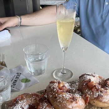 Great Maple - Lavender mimosa and maple bacon donuts - New American Near Me - Newport Beach, California