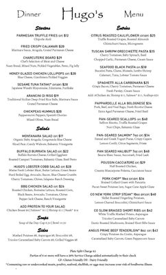 Menu photo 3 Hugo’s Glenwood Springs, CO Menu photo 3 Hugo’s Glenwood Springs, CO