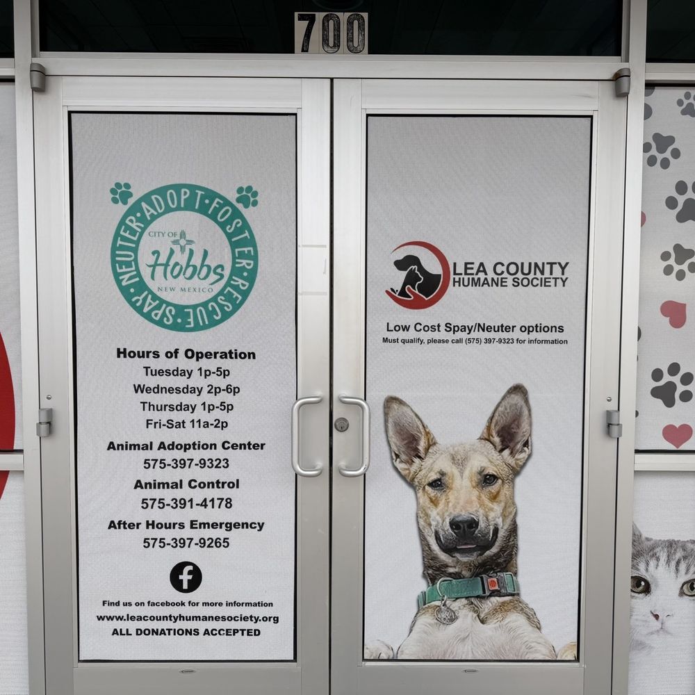 Animal Adoption Center - Hours as of 1.7.2026 - Animal Shelters Near Me - Hobbs, New Mexico Animal Adoption Center - Hours as of 1.7.2026 - Animal Shelters Near Me - Hobbs, New Mexico