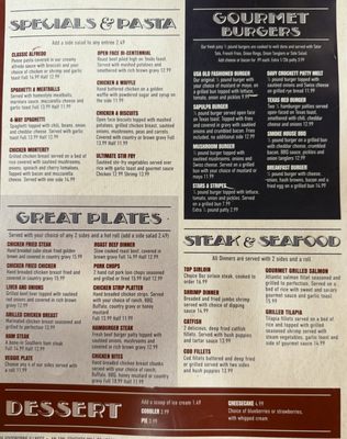Menu photo 4 Cafe USA Sapulpa, OK