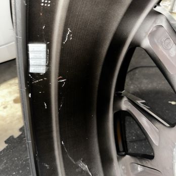 Discount Tire & Service Centers - Visible damage from tire machine claws used during mounting - Tires Near Me - Monrovia, California Discount Tire & Service Centers - Visible damage from tire machine claws used during mounting - Tires Near Me - Monrovia, California