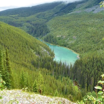 Kootenay National Park - Peek at a glacier fed lake - Hiking Near Me - Radium, British Columbia