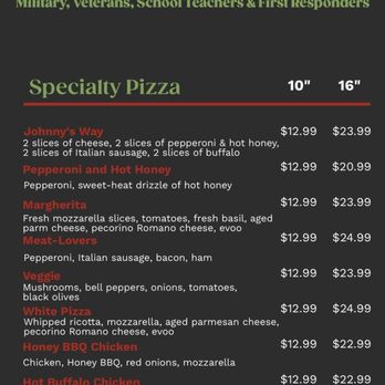 Johnny’s Pizza - Sept 2026 website menu - Pizza Near Me - Albuquerque, New Mexico