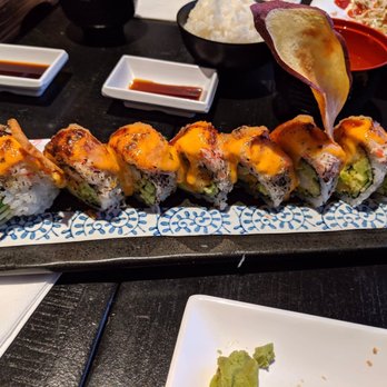 MiKi Sushi - Kani on Fire Roll - Sushi Bars Near Me - Markham, Ontario MiKi Sushi - Kani on Fire Roll - Sushi Bars Near Me - Markham, Ontario