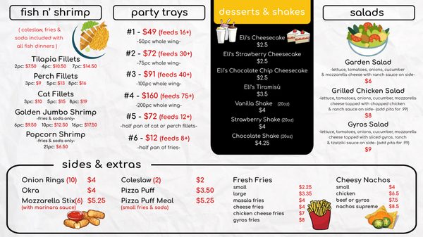 Menu photo 1 Fatzees Evanston, IL