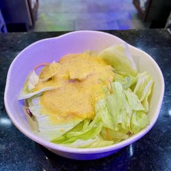 Ginza Japanese Restaurant - House Salad - too gingery