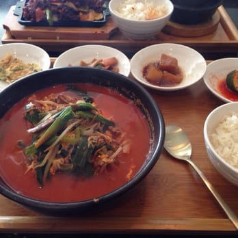 Miso - Loaded spicy soup with shredded flank steak, sweet potato noodles and loaded with vegetables. Yuk gae Jang ordered a la carte. - Japanese Near Me - Round Rock, Texas Miso - Loaded spicy soup with shredded flank steak, sweet potato noodles and loaded with vegetables. Yuk gae Jang ordered a la carte. - Japanese Near Me - Round Rock, Texas