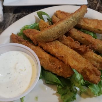 Amy's Cafe - Fried pickle spears with Ranch - New American Near Me - Falmouth, Virginia