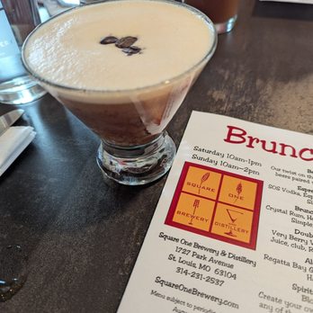 Square One Brewery & Distillery - Espresso martini and the brunch menu. - American Near Me - Saint Louis, Missouri Square One Brewery & Distillery - Espresso martini and the brunch menu. - American Near Me - Saint Louis, Missouri