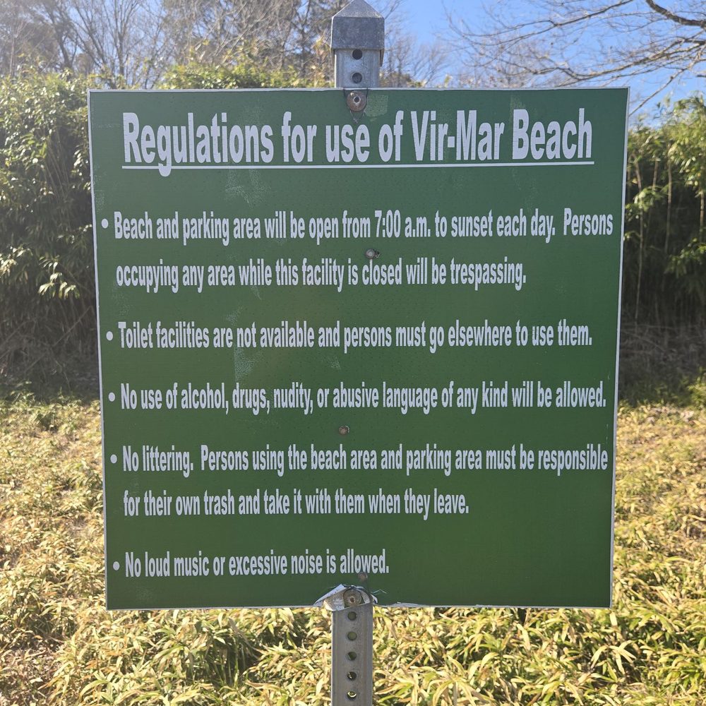 Vir-Mar Beach - Signage - Beaches Near Me - Virginia, Virginia
