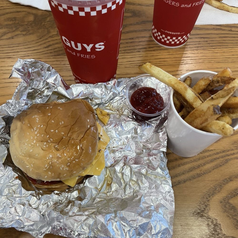 Five Guys - Burger, fries, ketchup, and soda. - Burgers Near Me - Los Angeles, California Five Guys - Burger, fries, ketchup, and soda. - Burgers Near Me - Los Angeles, California