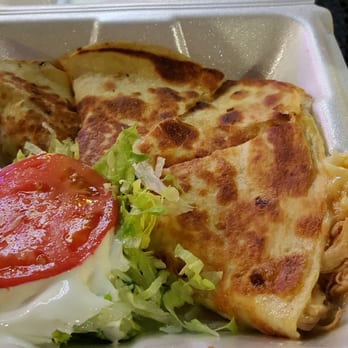 La Fiesta Express - The shredded chicken quesadilla, just like the main restaurant. - Mexican Near Me - Troy, Ohio