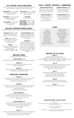 Menu photo 1 Antojitos Mexicanos Appleton, WI