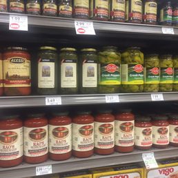 Local (Alessi) products sold here and I'm impressed to see grape leaves on the shelf (10/16)!