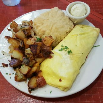 Sweet Maple Cafe - Sweet Maple-opolis omelet with home fries and biscuit - American Near Me - Chicago, Illinois Sweet Maple Cafe - Sweet Maple-opolis omelet with home fries and biscuit - American Near Me - Chicago, Illinois