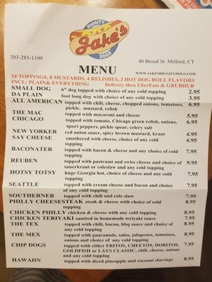 Menu photo 3 Jake's Diggity Dogs Milford, CT Menu photo 3 Jake's Diggity Dogs Milford, CT