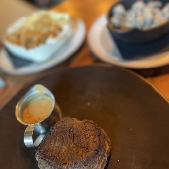 1870 Restaurant and Bar - Filet with au poivre sauce - Steakhouses Near Me - Midlothian, Virginia 1870 Restaurant and Bar - Filet with au poivre sauce - Steakhouses Near Me - Midlothian, Virginia