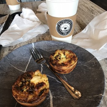 Pure Imagination Cafe - Lavender latte and spinach & feta egg cups - Coffee & Tea Near Me - Rochester, New York