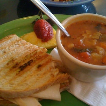 Babs - Minestrone soup and half a chicken-Brie panini - Breakfast & Brunch Near Me - Atlanta, Georgia