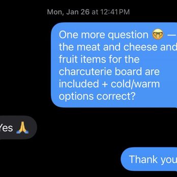 Chef Me Up Foods - Confirming charcuterie was a part of the selected package before signing the contract. - Personal Chefs Near Me Chef Me Up Foods - Confirming charcuterie was a part of the selected package before signing the contract. - Personal Chefs Near Me