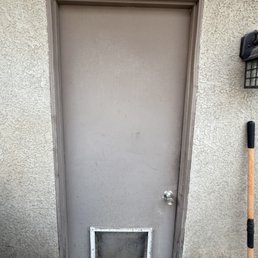Before replacing the door