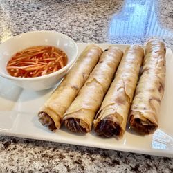 Amazing egg rolls with Taro