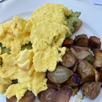 The Bevy - Avocado Toast with soft scrambled eggs - New American Near Me - Naples, Florida The Bevy - Avocado Toast with soft scrambled eggs - New American Near Me - Naples, Florida