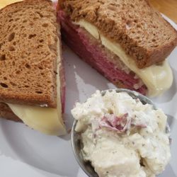 Turnpike’s Neighborhood Restaurant  - Reuben (smaller one) with potato salad