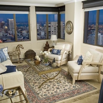 Adam Lewis Construction Company - a living room with a view of the city - General Contractors Near Me - Livermore, California