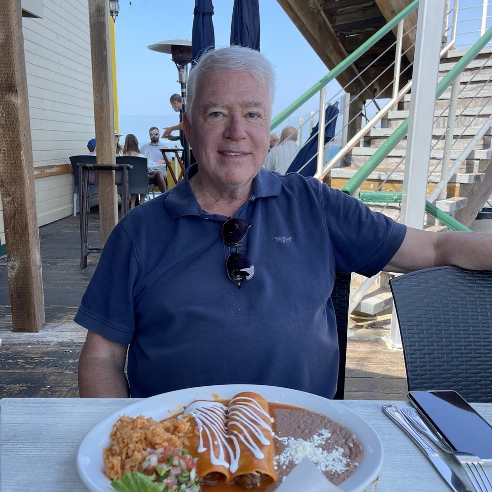 Maria Sol - The hubby before diving into his beef enchilada plate. - Mexican Near Me - Santa Monica, California Maria Sol - The hubby before diving into his beef enchilada plate. - Mexican Near Me - Santa Monica, California