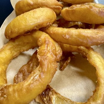 JLB Eatery - Small order of onion rings.  Big hot and crispy. - Burgers Near Me - Cypress, Texas