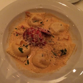 Alma Nove - Butternut Squash Ravioli w/Lobster Tail in a Lobster Cream Sauce - Italian Near Me - Hingham, Massachusetts
