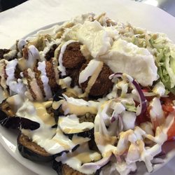 Middle East Restaurang - Mixed plate of a little of everything