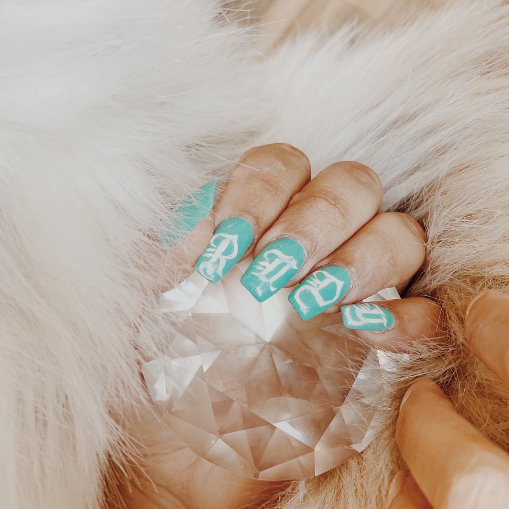 Trill Nail Parlor - Old English nail design - Nail Salons Near Me - Bellflower, California Trill Nail Parlor - Old English nail design - Nail Salons Near Me - Bellflower, California
