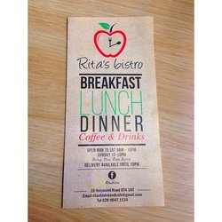 Rita's Bistro - Menu