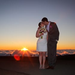 My Mt Haleakala Wedding at Sunset 4.24.16 Look at those stunning flowers! :)