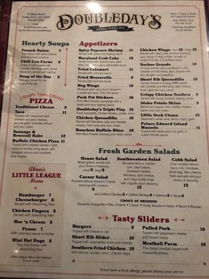 Menu photo 7 Doubleday's Restaurant and Bar Dobbs Ferry, NY
