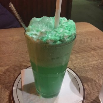 The Courier Cafe - Tasted like sprite with green bubbles and food coloring, not that impressed, though it did look cool! - Breakfast & Brunch Near Me - Urbana, Illinois