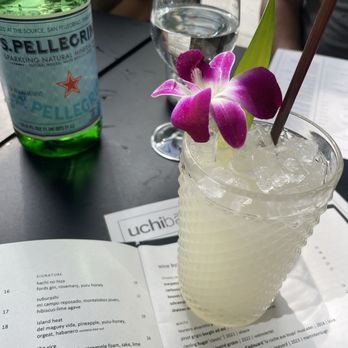 Uchibā Austin - island heat -  del maguey vida, pineapple, ghost agave, orgeat, lime *contains tree nut - Cocktail Bars Near Me - Austin, Texas