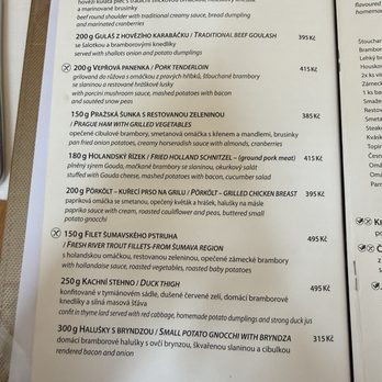 Restaurace Mincovna - Main Dish Menu - Czech Near Me - Prague, Puerto Rico Restaurace Mincovna - Main Dish Menu - Czech Near Me - Prague, Puerto Rico