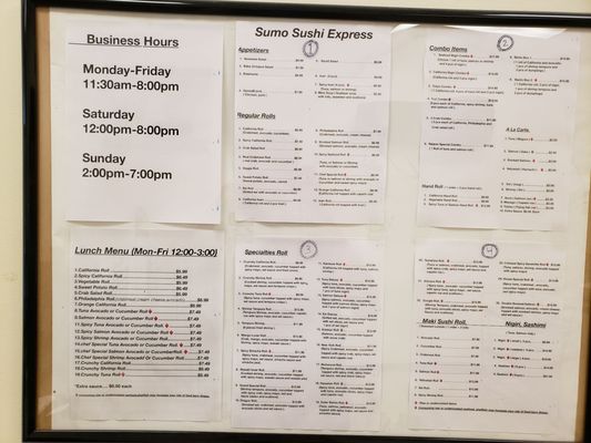Menu photo 4 Sumo Sushi Express Glen Allen, VA