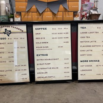 Texas Coffee Traders - Menu - Coffee Roasteries Near Me - Austin, Texas